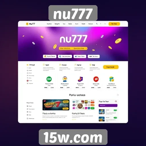 experiência de usuário no site nu777